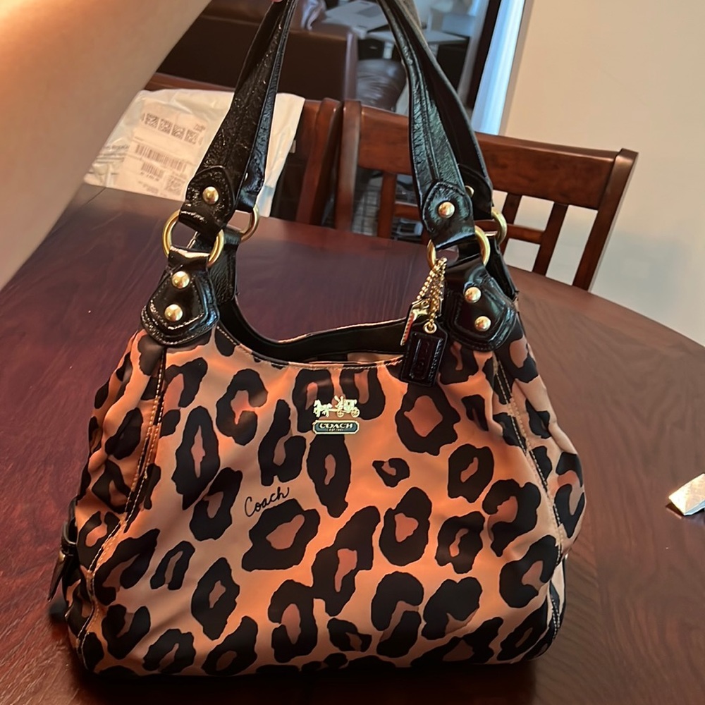 Animal Print Coach Bag